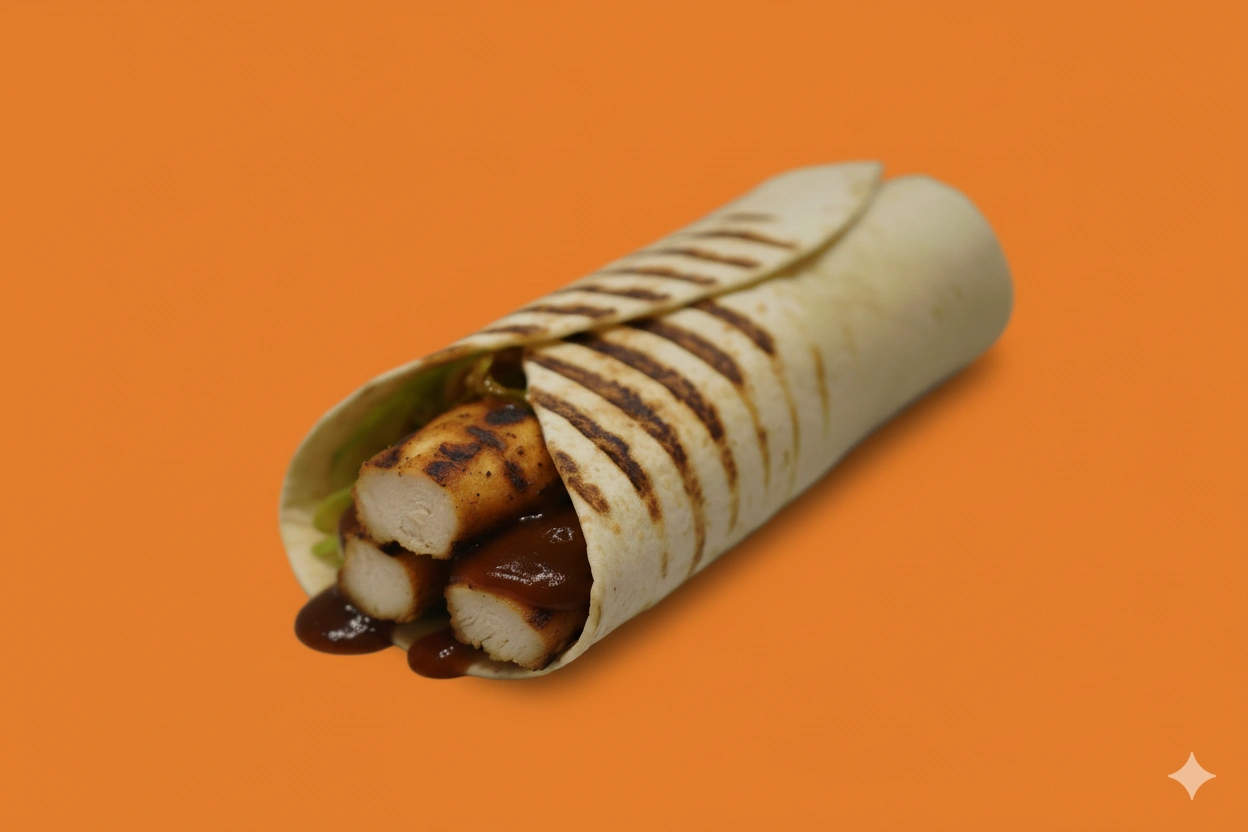 BBQ chicken wrap